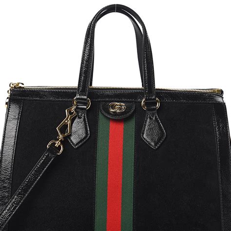 gucci black suede|gucci ophidia clear bag.